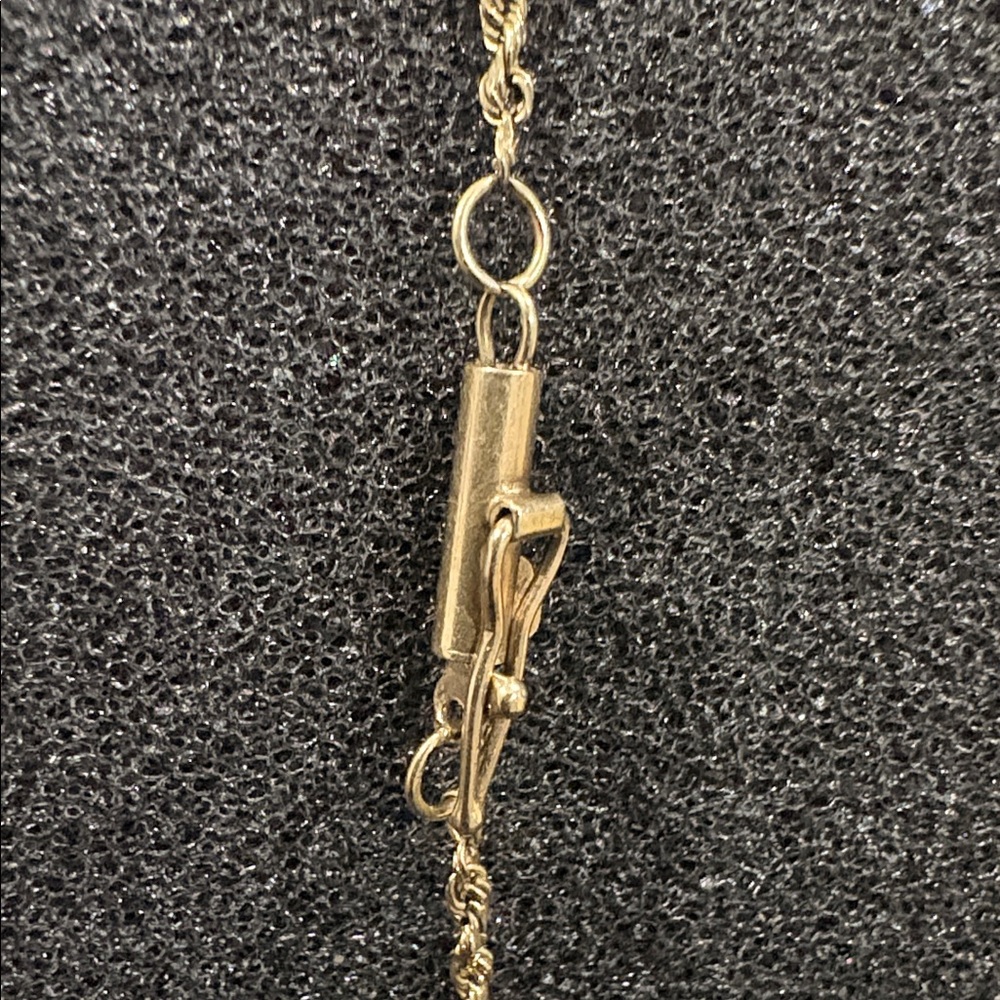 Elegant 10k solid Gold-Tone Rope Bracelet - Women - Picture 7 of 7